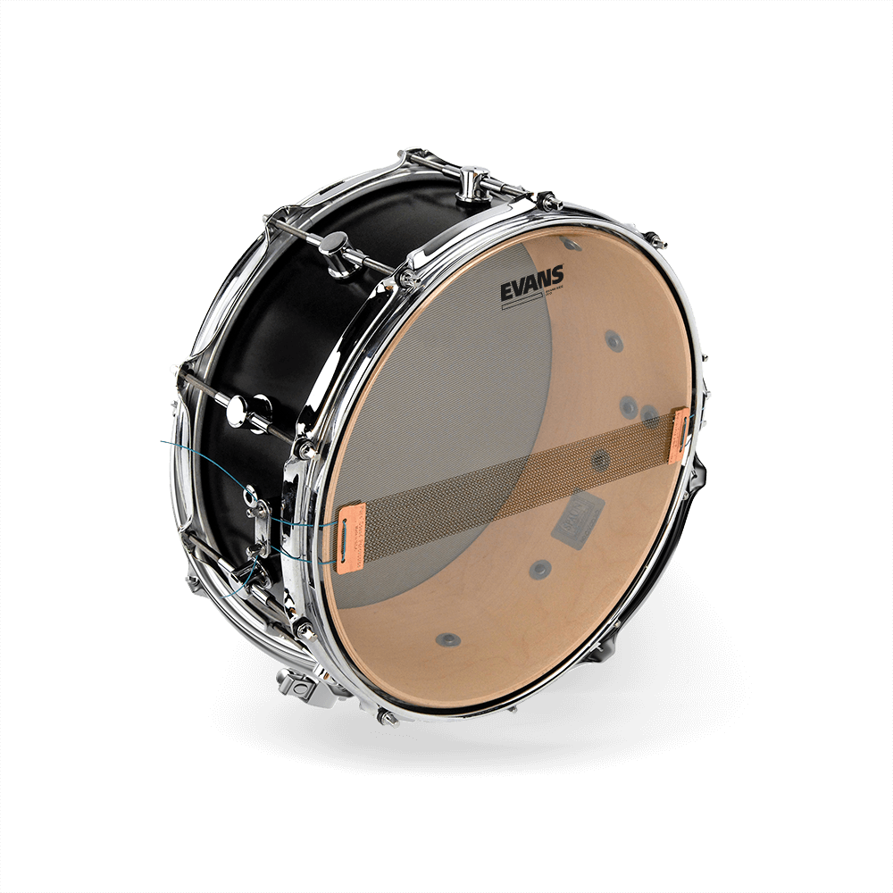 Evans 12 Inch Snare Side Drum Head 200, Clear, Single Ply, 2mil Film, Level 360 Technology, Enhanced Sensitivity, Made in USA — view 2