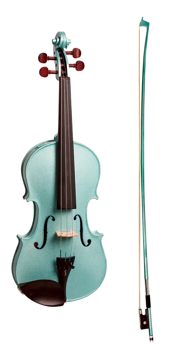 Stentor 4/4 Harlequin Series Violin in Metallic Light Blue