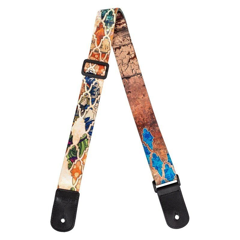 Flight S35 Granada Adjustable Polyester Ukulele Strap with Leather Ends