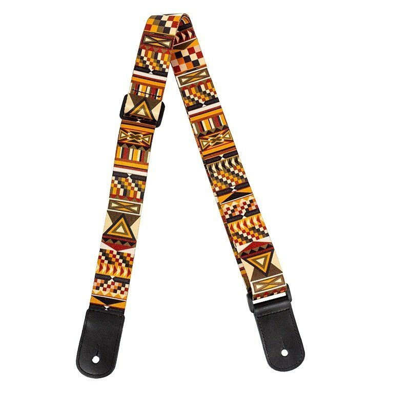 Flight S35 Marigold Polyester Ukulele Strap with Leather Ends