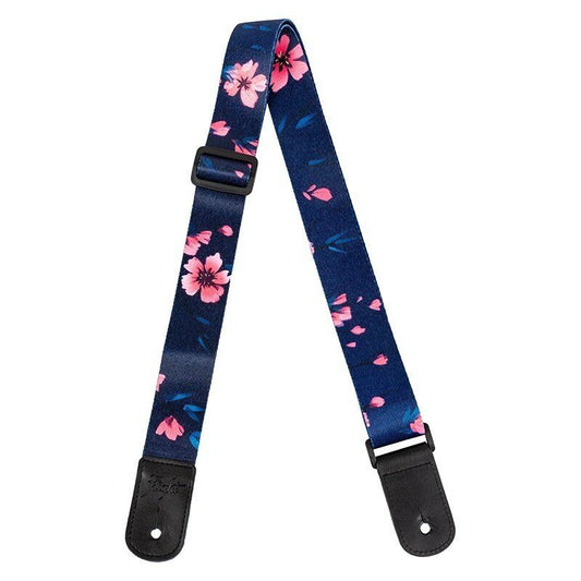 Flight S35 Sakura Polyester Ukulele Strap with Cherry Blossom Design