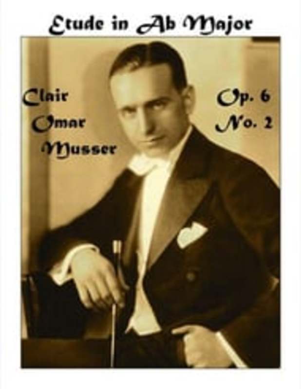 Musser - Etude A Flat Major Op 6 No 2 For Solo Marimba Softcover Book (Marimba)