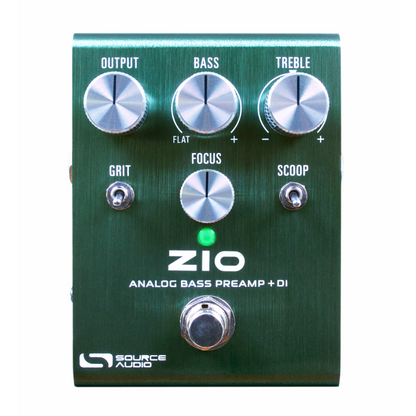Source Audio Zio Analog Bass Preamp + DI with 3 Outputs, EQ Controls, and Tone Coloring Options