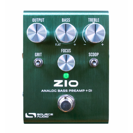 Source Audio Zio Analog Bass Preamp + DI with 3 Outputs, EQ Controls, and Tone Coloring Options