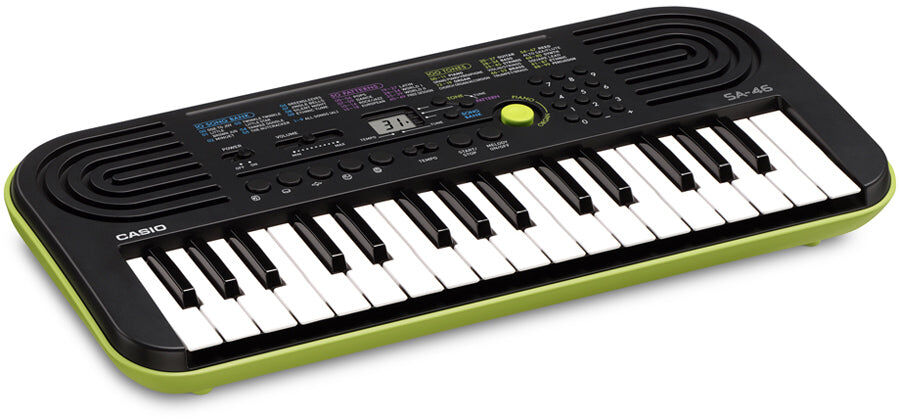 Casio 32 Note Mini Keyboard with LCD Display, 100 Tones, 50 Patterns, 10 Songs, 5 Drum Pads, Portable, Battery or Adapter Powered — view 2