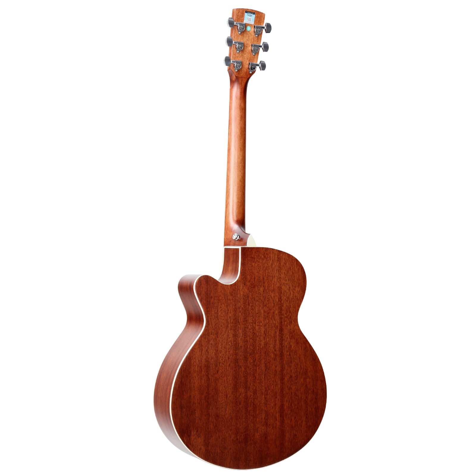 Saga 700 Series Engelmann Spruce Folk Acoustic-Electric Cutaway Guitar Natural SA700CE-NA — view 2