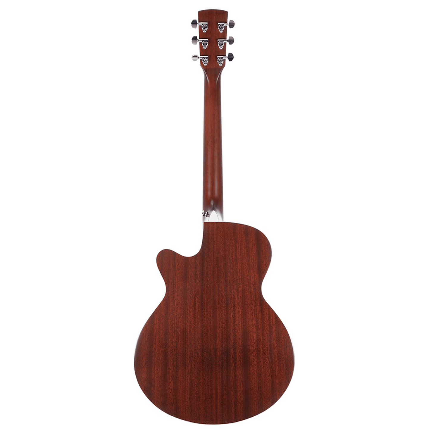 Saga SA700 Pro Series Solid Spruce Folk Acoustic-Electric Cutaway Guitar Natural — view 2