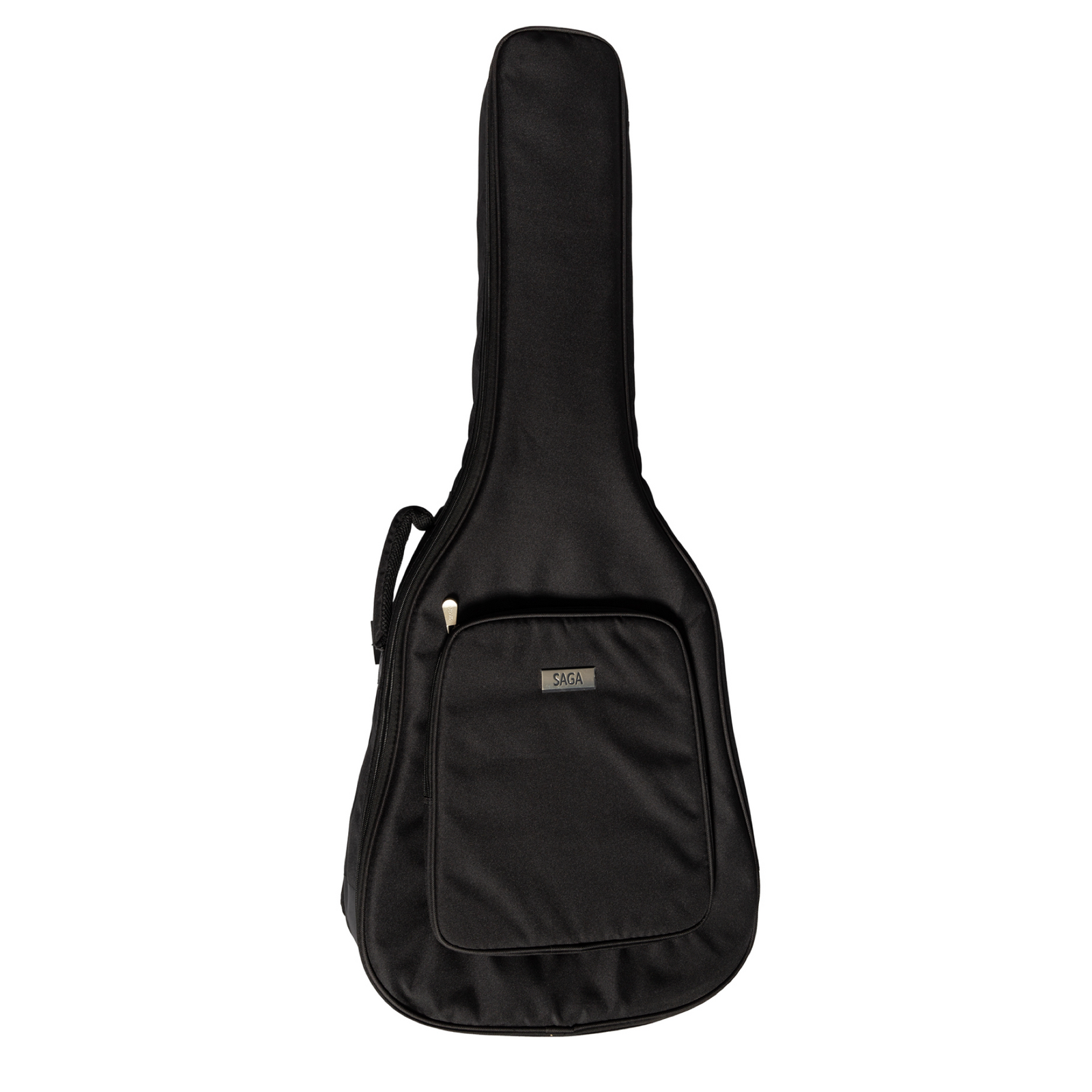 Saga SA800CE Solid Top Folk Cutaway Acoustic-Electric Guitar Natural with Fishman Pickup and Soft Case — view 3