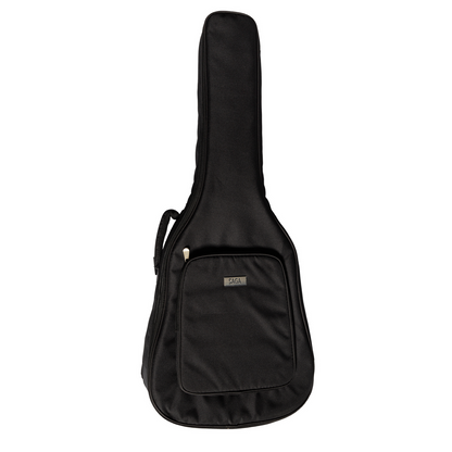 Saga SA800CE Solid Top Folk Cutaway Acoustic-Electric Guitar Natural with Fishman Pickup and Soft Case — view 3