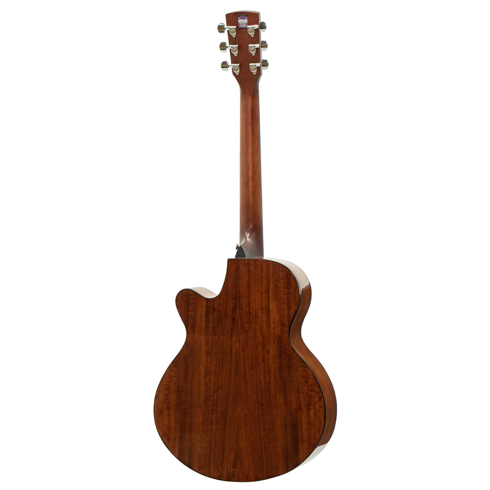 Saga SA830CE-NA Solid Top Acoustic-Electric Guitar with Fishman Presys II Pickup System and Soft Case — view 2