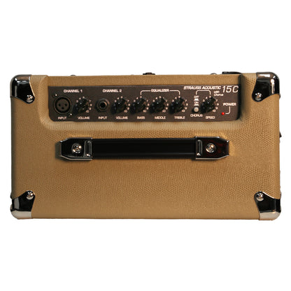 Strauss 15W Acoustic Amplifier with Chorus and Microphone Input — view 2