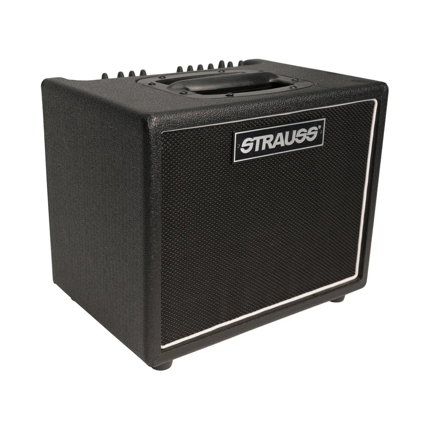 Strauss 60 Watt Acoustic Guitar Combo Amplifier with Effects, Dual Channel, Solid State, XLR/1/4” Inputs, Digital Effects, Compact Design
