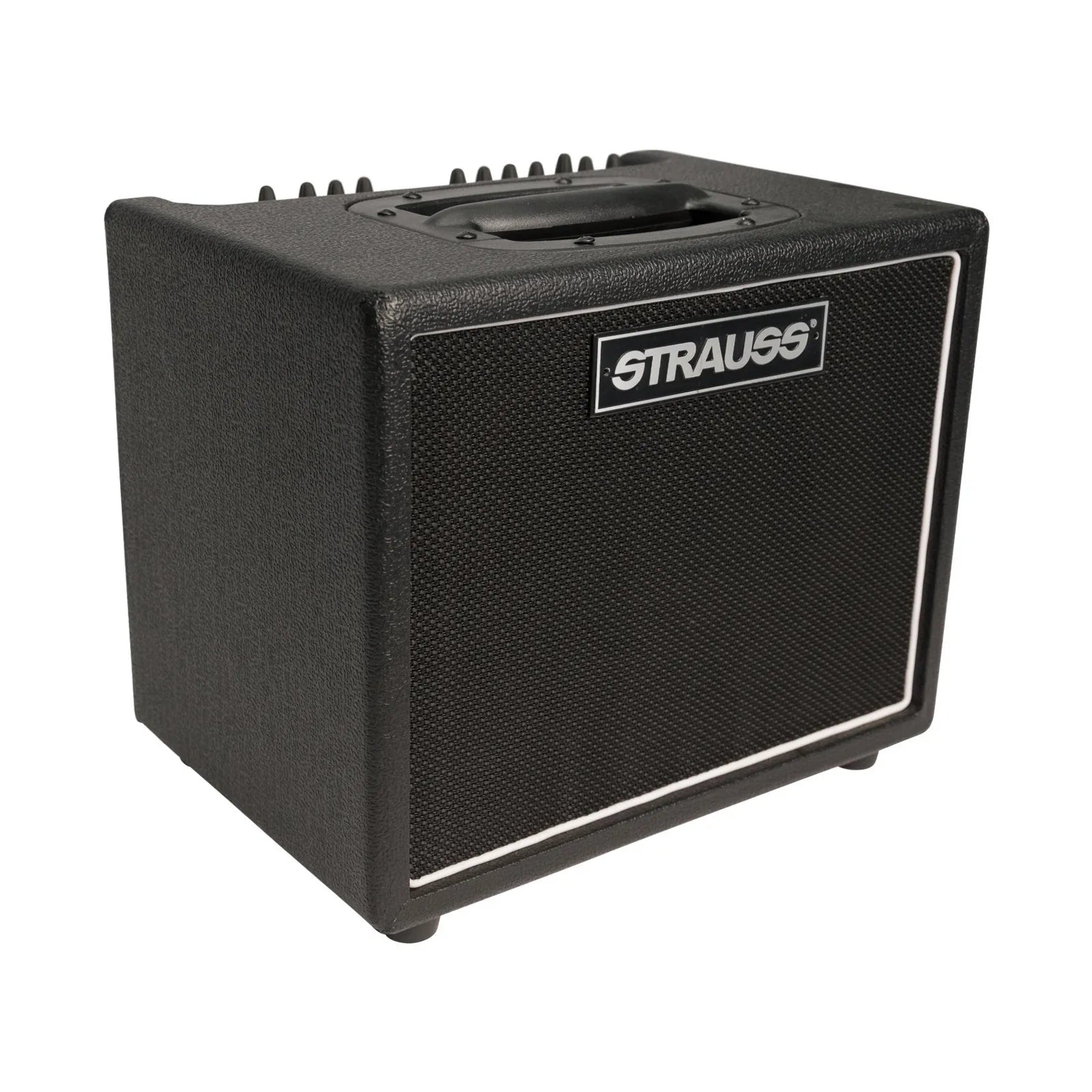 Strauss 60 Watt Acoustic Guitar Combo Amplifier with Effects, Dual Channel, Solid State, XLR/1/4” Inputs, Digital Effects, Compact Design