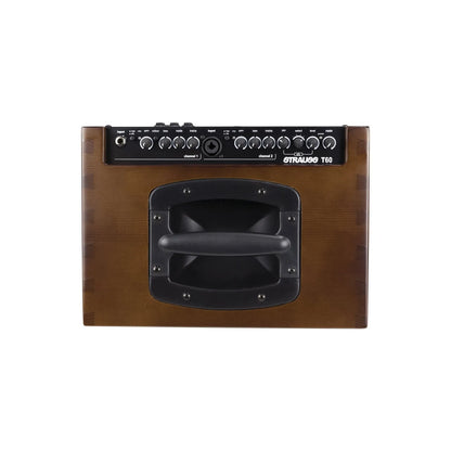 Strauss SAA-T60 60 Watt Acoustic Guitar Combo Amplifier with Effects - Walnut — view 2