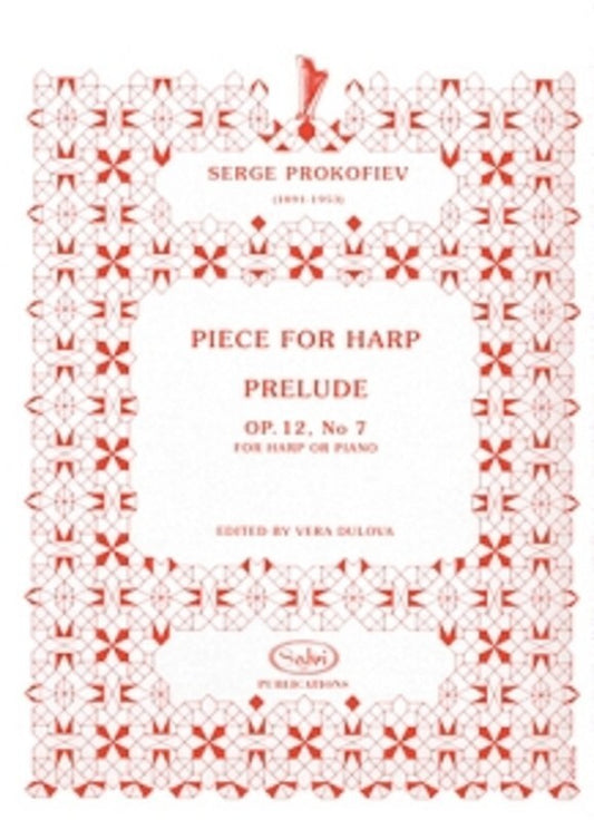 Piece For Harp Prelude Op 12 No 7