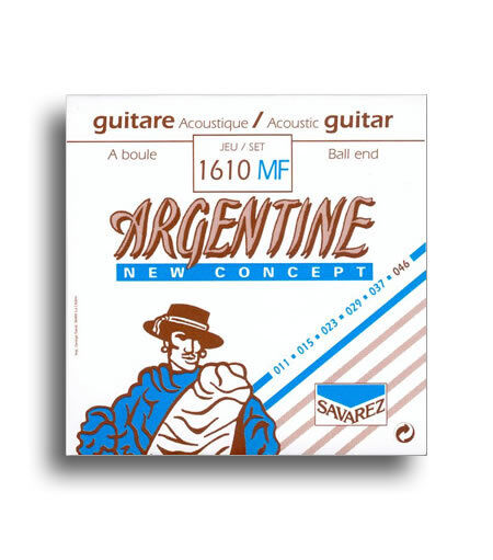Savarez 1610MF Argentine Gypsy Jazz Ball End Guitar String Set 11-46