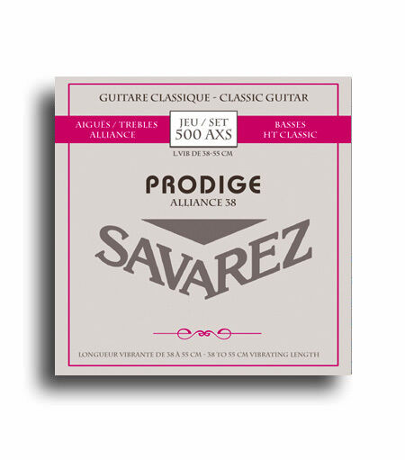 Savarez Prodige 500AX Fractional Classical Guitar String Set for 38-55cm Guitars