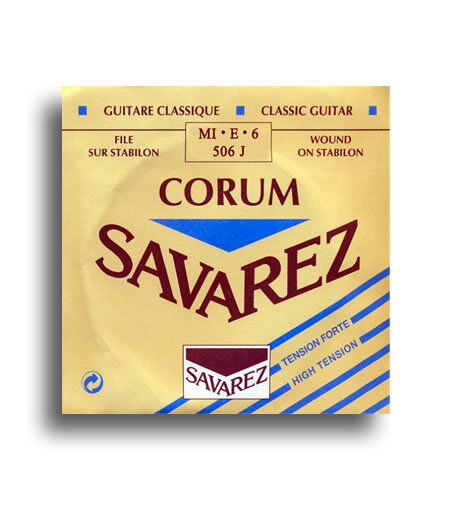 Savarez 506J Corum High Tension E-6th Single Classical Guitar String .0441 Gauge