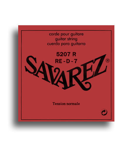 Savarez 5207R Normal Tension D-7th Single Classical Guitar String 0.050 Gauge