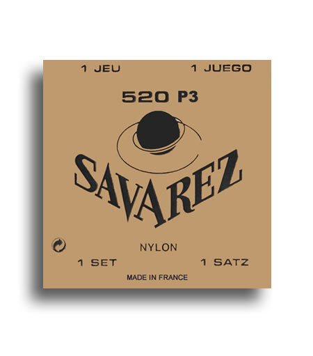 Savarez 520P3 Traditional High Tension Classical Guitar String Set