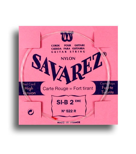 Savarez 522R High Tension B-2nd Single Classical Guitar String .0323 Gauge