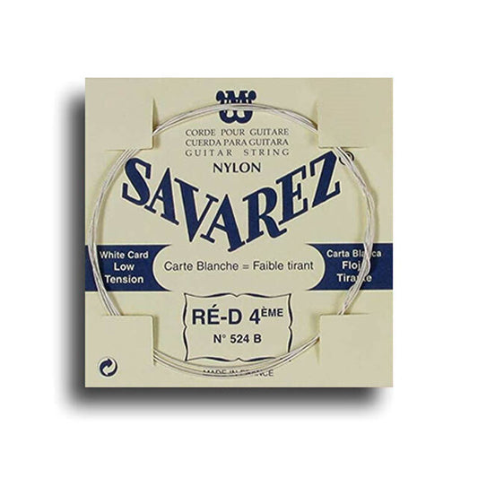 Savarez 524B Low Tension D-4th Single Classical Guitar String .0295 Gauge