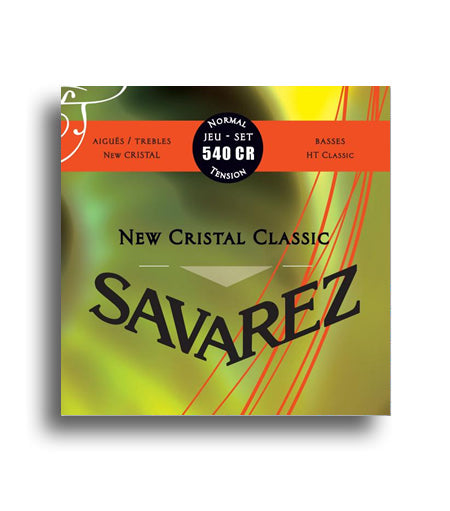 Savarez 540CR New Cristal Classic Normal Tension Classical Guitar Strings Set