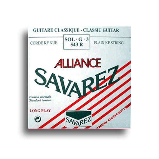 Savarez 543R Alliance Plain KF Standard Tension G-3rd Single Classical Guitar String