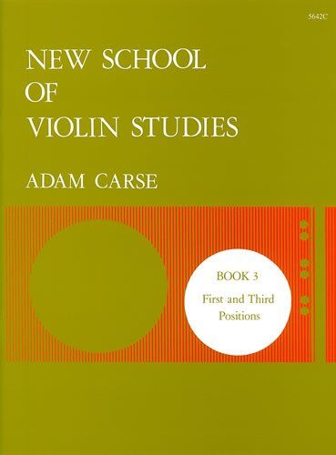 Carse New School of Violin Studies Book 3 Violin Solo