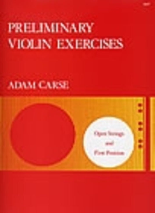 Carse - Preliminary Violin Exercises (Softcover Book)