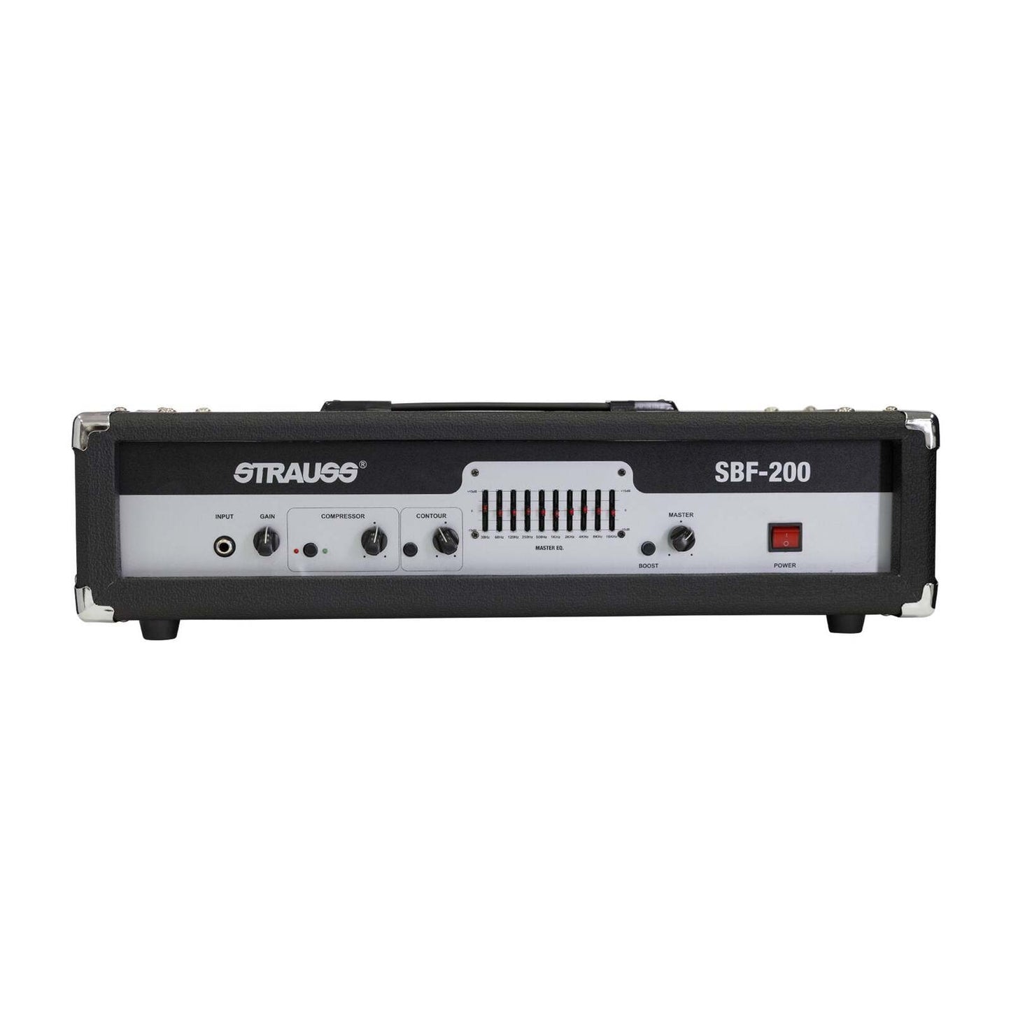 Strauss 200 Watt Bass Amplifier Head (Black)