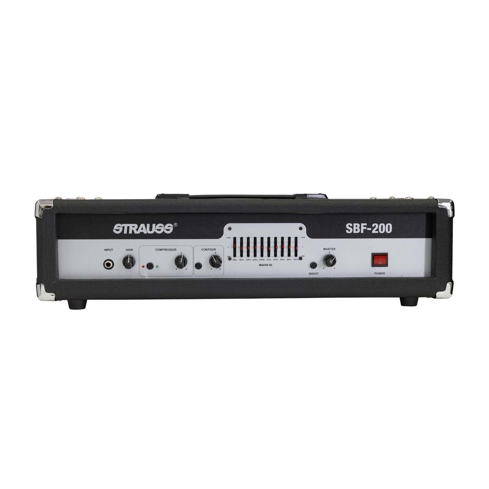 Strauss 200 Watt Bass Amplifier Head (Black)
