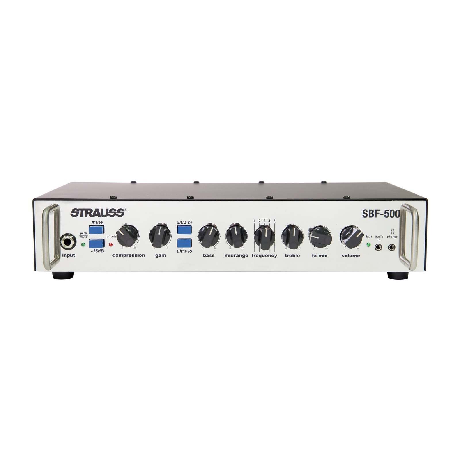 Strauss 500 Watt Bass Amplifier Head (Black)