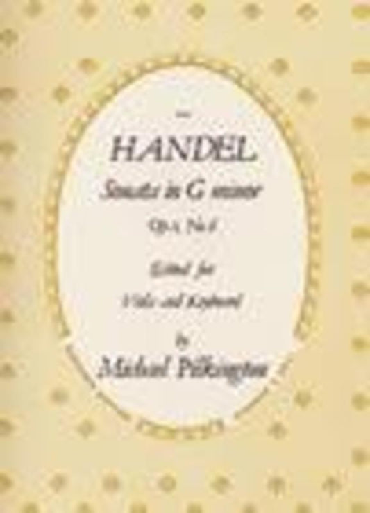 Sonata G Min Op 1 No 6 Viola Piano (Softcover Book)