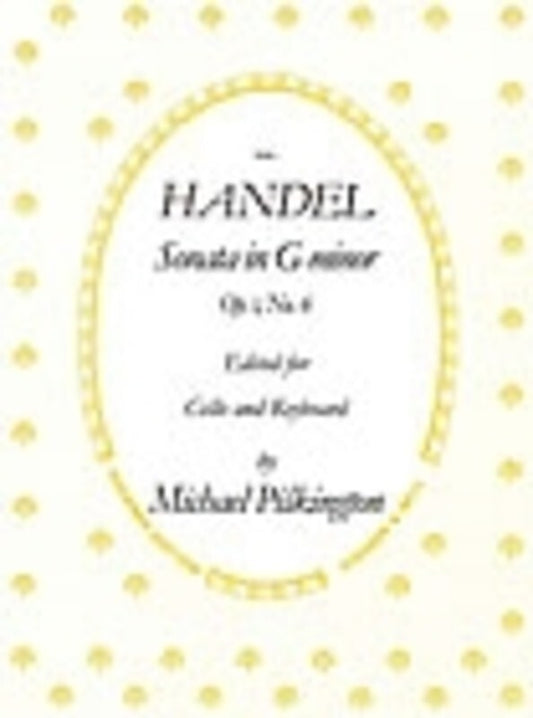 Sonata G Min Op 1 No 6 Vc Piano (Softcover Book)
