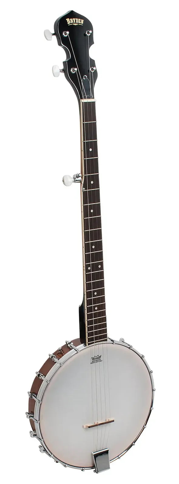 Bryden 5-String Open Back Banjo with Mahogany Rim and Pearl Inlays — view 2