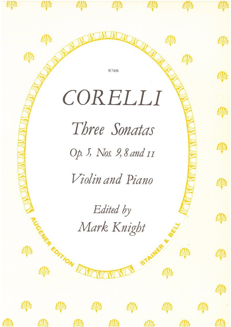 Corelli Sonatas Op. 5 Nos 8, 9 & 11 for Violin, Stainer & Bell Edition