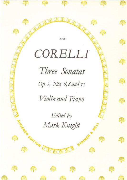 Corelli Sonatas Op. 5 Nos 8, 9 & 11 for Violin, Stainer & Bell Edition