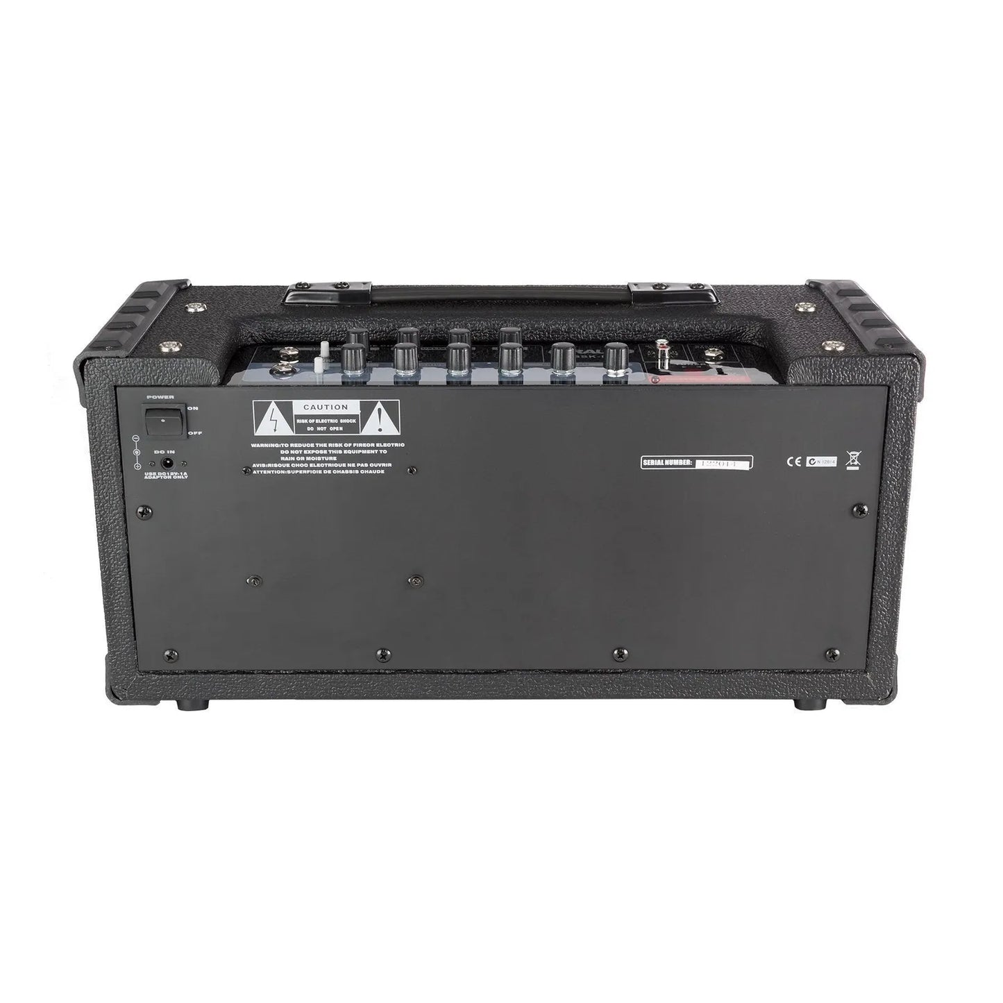 Strauss SBSK-F10 'Busker' 20W Solid State Rechargeable Dual Channel Amplifier - Black — view 3