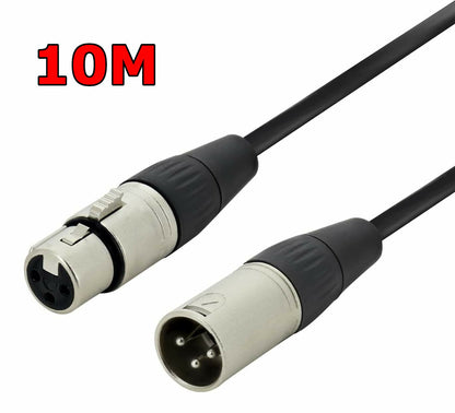 10m XLR Microphone Mic Cable Balanced XLR Lead