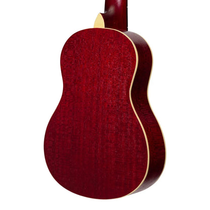 Sanchez SC-30-WRD 1/4 Size Student Classical Guitar - Wine Red, Acoustic, Nylon Strings, Mahogany Neck, 6 Strings, 17" Scale Length — view 5