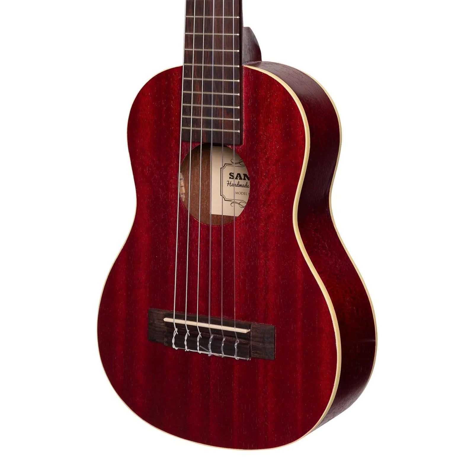 Sanchez SC-30-WRD 1/4 Size Student Classical Guitar - Wine Red, Acoustic, Nylon Strings, Mahogany Neck, 6 Strings, 17" Scale Length — view 4