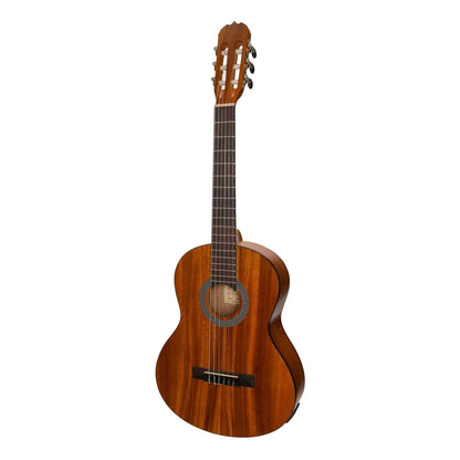 Sanchez SC-36ET-KOA 3/4 Student Acoustic-Electric Classical Guitar with Pickup, Natural Finish, Nylon Strings, Adjustable Truss Rod