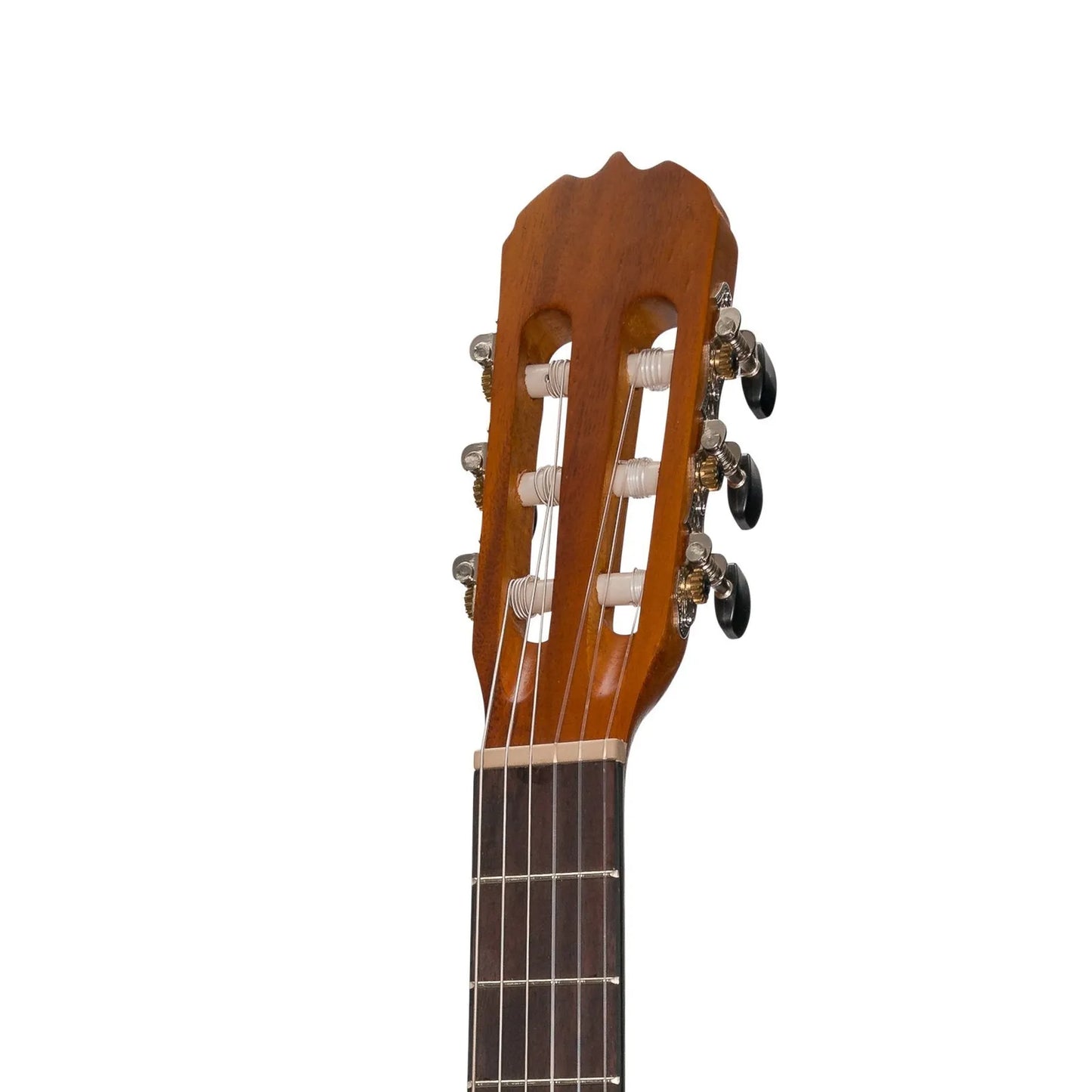 Sanchez SC-36ET-KOA 3/4 Student Acoustic-Electric Classical Guitar with Pickup, Natural Finish, Nylon Strings, Adjustable Truss Rod — view 6