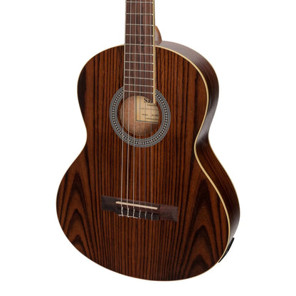 Sanchez SC-36ET-RWD 3/4 Student Acoustic-Electric Classical Guitar with Pickup, Rosewood — view 4