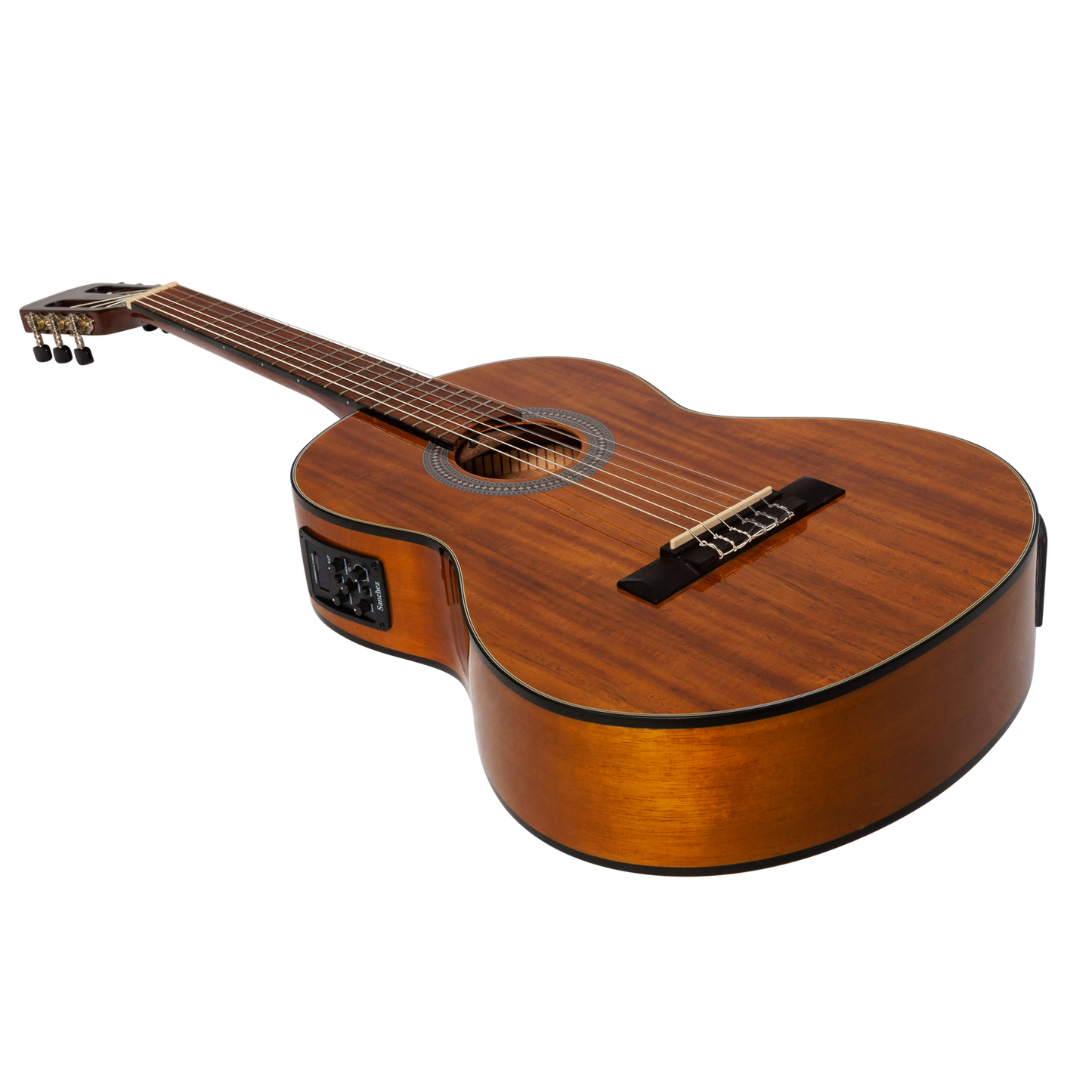 Sanchez 3/4 Size Acoustic-Electric Classical Guitar SC-36ETG-ACA Natural Acacia — view 3