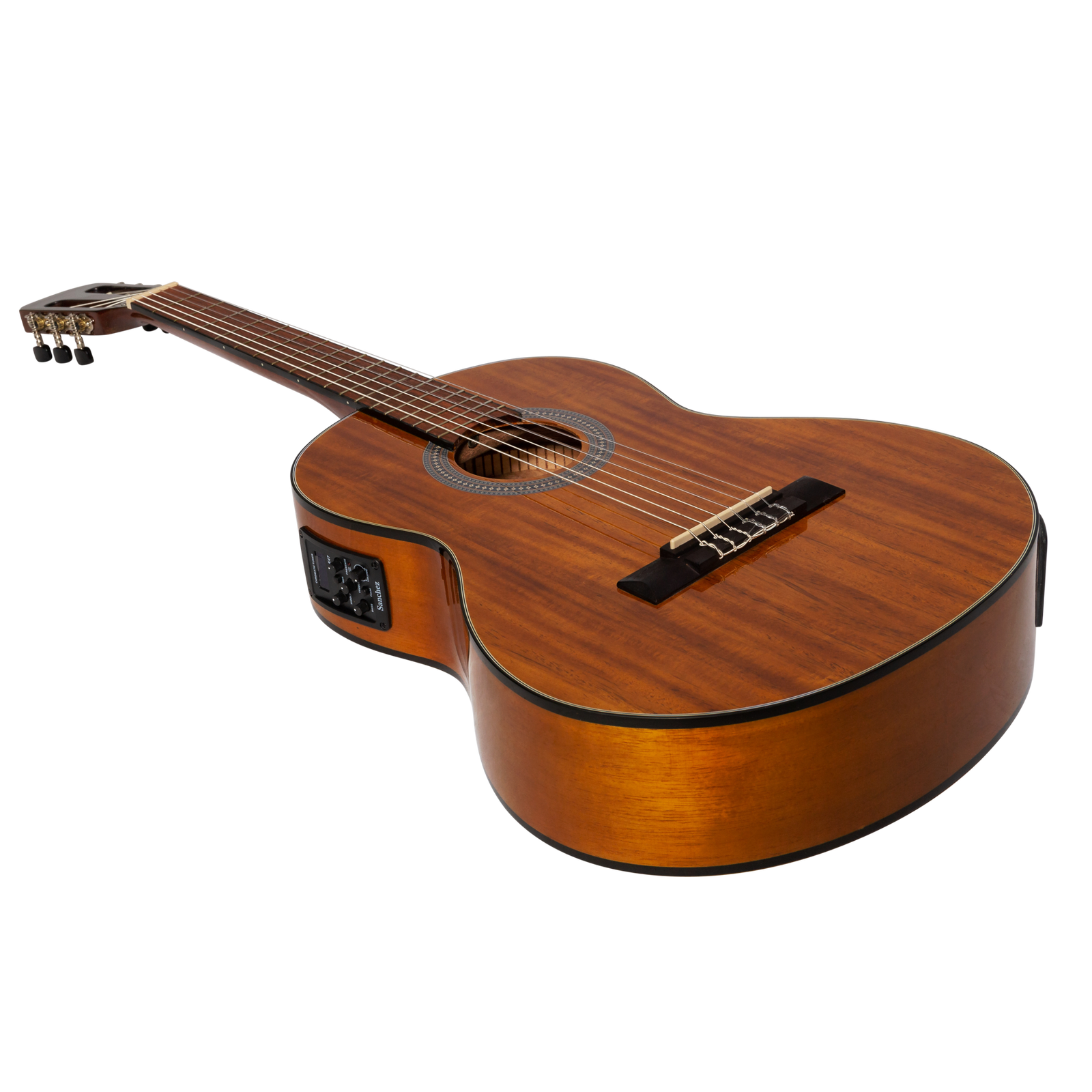 Sanchez 3/4 Size Acoustic-Electric Classical Guitar SC-36ETG-ACA Natural Acacia — view 3