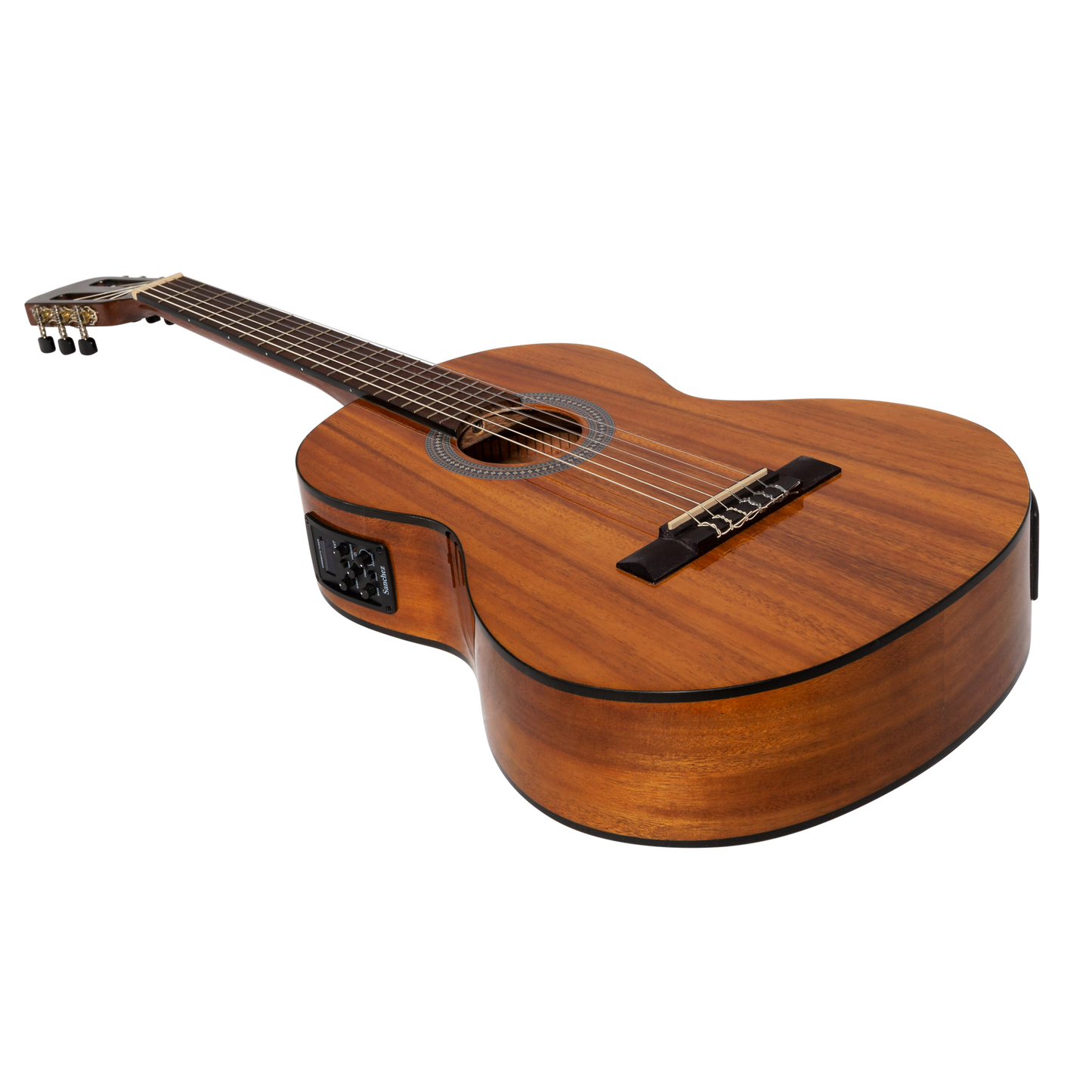 Sanchez SC-36ETG-KOA 3/4 Student Acoustic-Electric Classical Guitar Koa Natural Finish — view 3