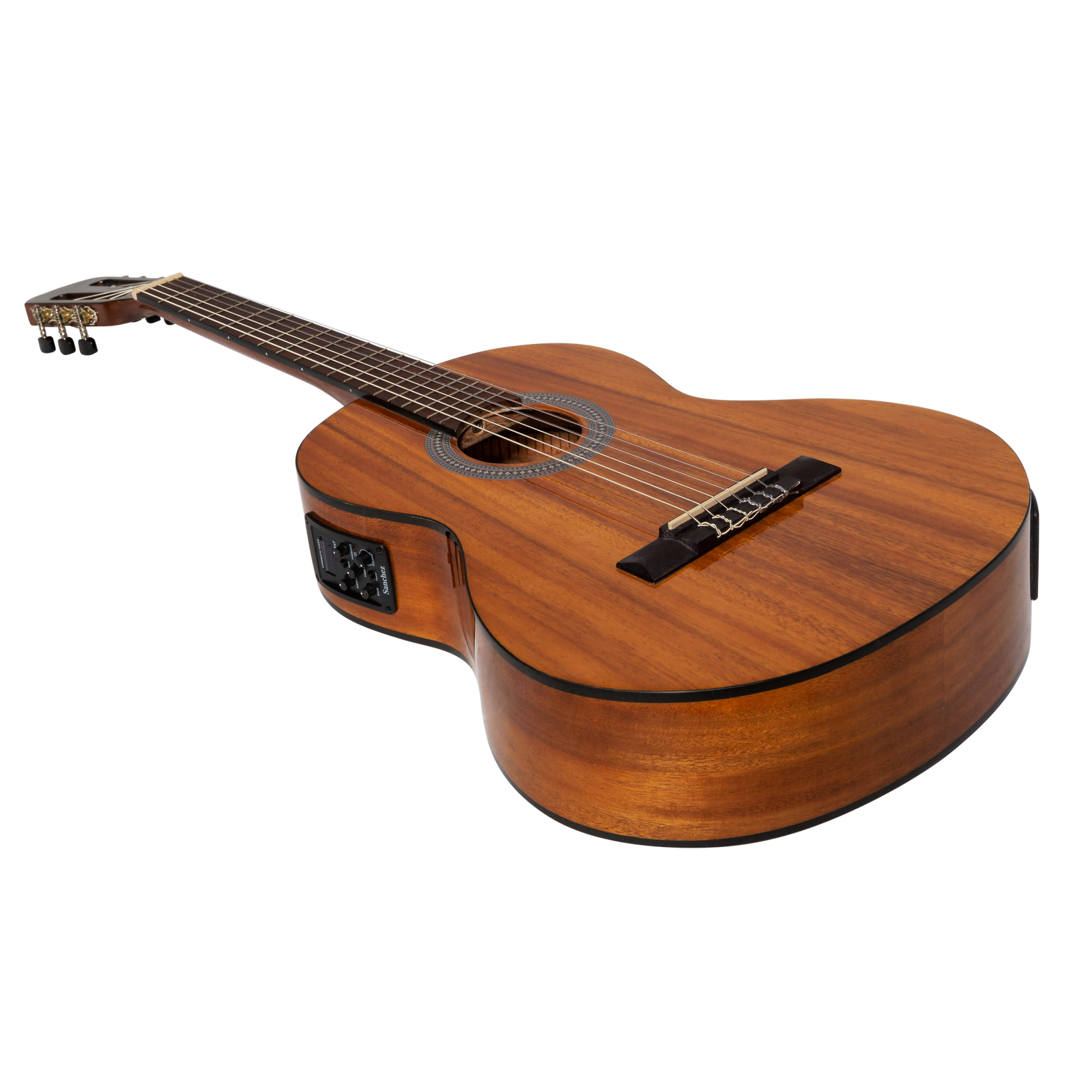 Sanchez SC-36ETG-KOA 3/4 Student Acoustic-Electric Classical Guitar Koa Natural Finish — view 3