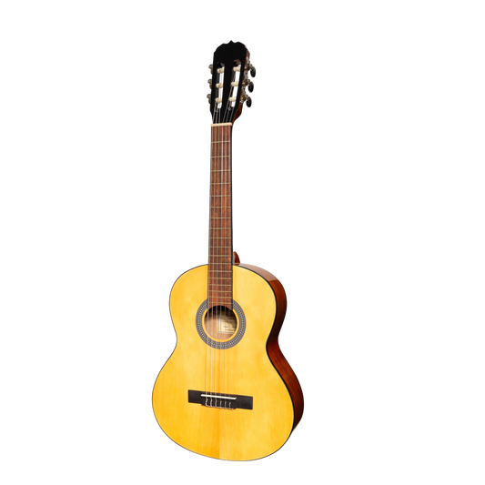 Sanchez SC-36G-SA 3/4 Student Acoustic Classical Guitar Natural Gloss Laminate Spruce Acacia
